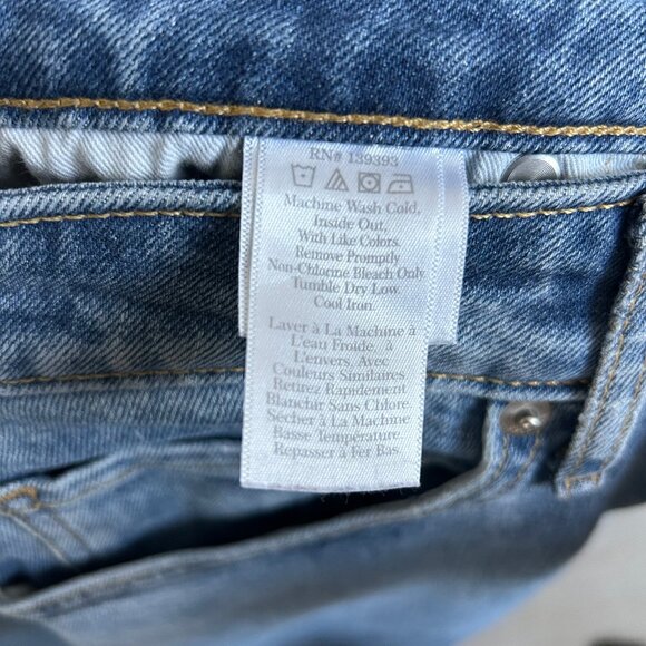 Everlane Curvy Cheeky High Rise Straight Jeans Light Wash Size 29 Womens - Picture 6 of 10